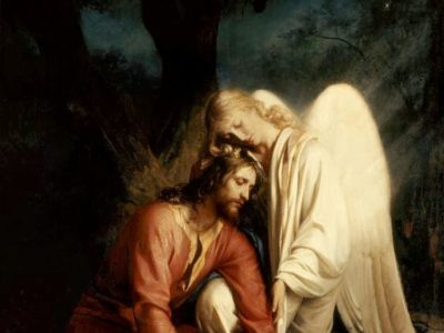 Ange réconfortant Jésus
