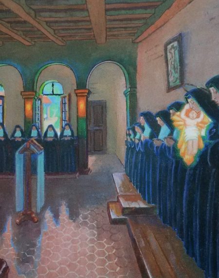 Grâce du 1er juillet : l'Enfant Jésus dans les bras de la sainte