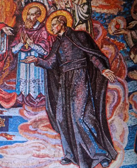 Saint Claude, mosaïque de la vision du 2 juillet 1688