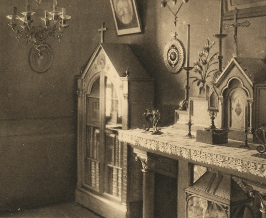 Chambre d'infirmerie (transformée en oratoire) où mourut la sainte