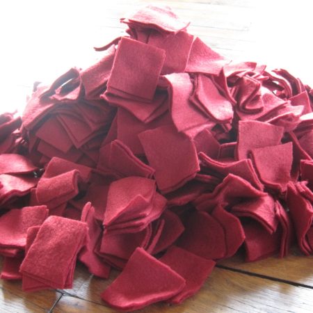 Découpage de la feutrine