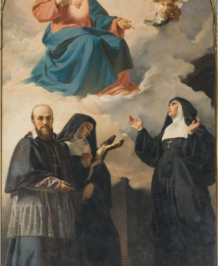 Le Sacré Coeur, les Fondateurs de la Visitation et sainte Marguerite-Marie