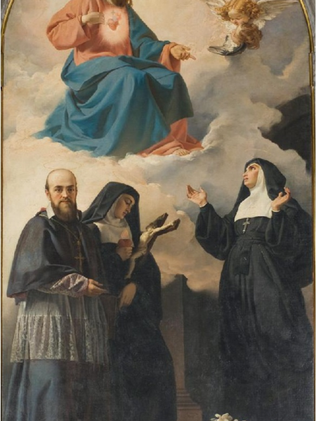 Le Sacré Coeur, les Fondateurs de la Visitation et sainte Marguerite-Marie