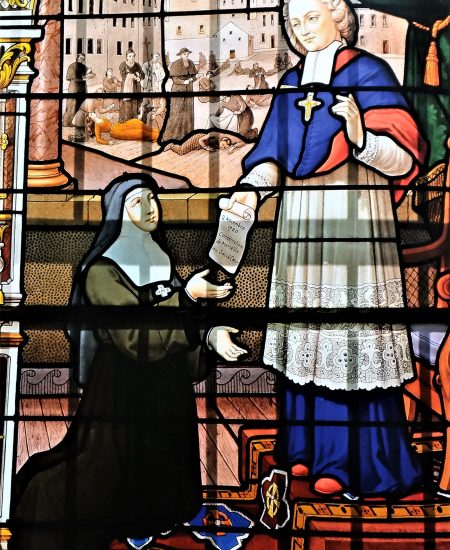 Sr Anne-Madeleine et Mgr de Belzunce