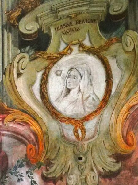 Soeur Jeanne-Bénigne Gojoz, peinture murale, ancienne Visitation de Turin