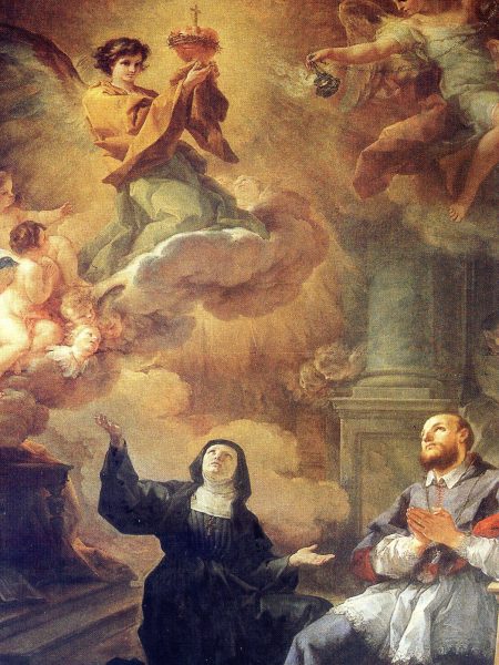 Les saints Fondateurs de l'Ordre de la Visitation inspirés par le Sacré Coeur