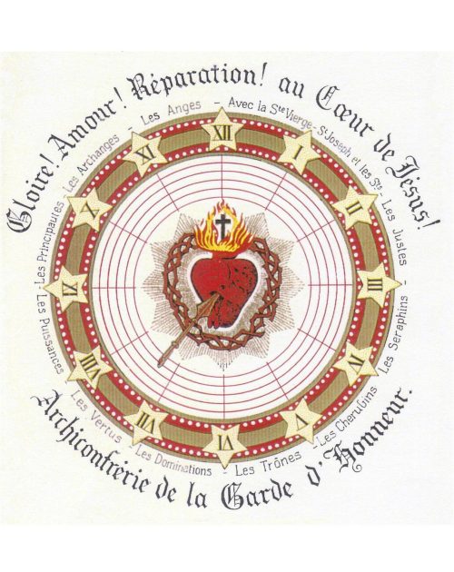 Cadran de la Garde d'Honneur du Coeur de Jésus