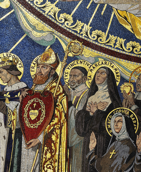 Saint François de Sales et sainte Marguerite-Marie, basilique de Montmartre