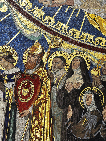 Saint François de Sales et sainte Marguerite-Marie, basilique de Montmartre
